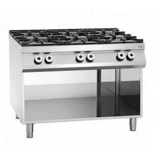 6-burner range series 900 - Open base by the brand Bartscher