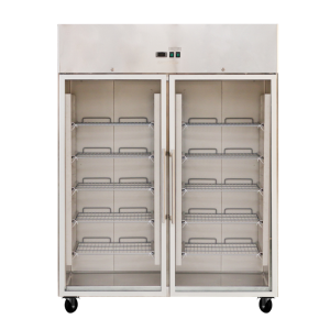 Positive Kühlschrank 1400 L 2 Glastüren GN 2/1