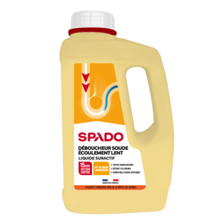 Déboucheur Liquide Spécial Écoulement Lent - 1 L - SPADO