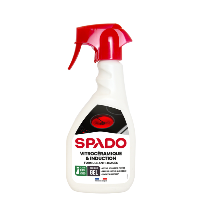 Spray Gel Nettoyant Vitrocéramique et Induction - 500 ml - SPADO