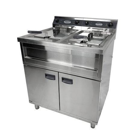 Friteuse sur Coffre Electrique - 2 x 12 L - CombiSteel