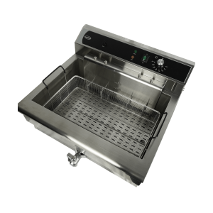 Professional Deep Fryer with Drain Valve - 25 L - CombiSteel