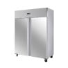 Negativer Schrank 1400 L Edelstahl 2 Türen GN 2/1 Belüftet