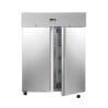 Negativer Schrank 1400 L Edelstahl 2 Türen GN 2/1 Belüftet