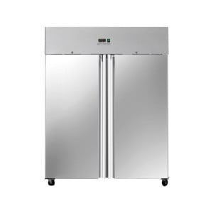 Negativer Schrank 1400 L Edelstahl 2 Türen GN 2/1 Belüftet
