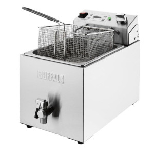 Einfache elektrische Fritteuse mit Timer - 1 x 8L - Buffalo