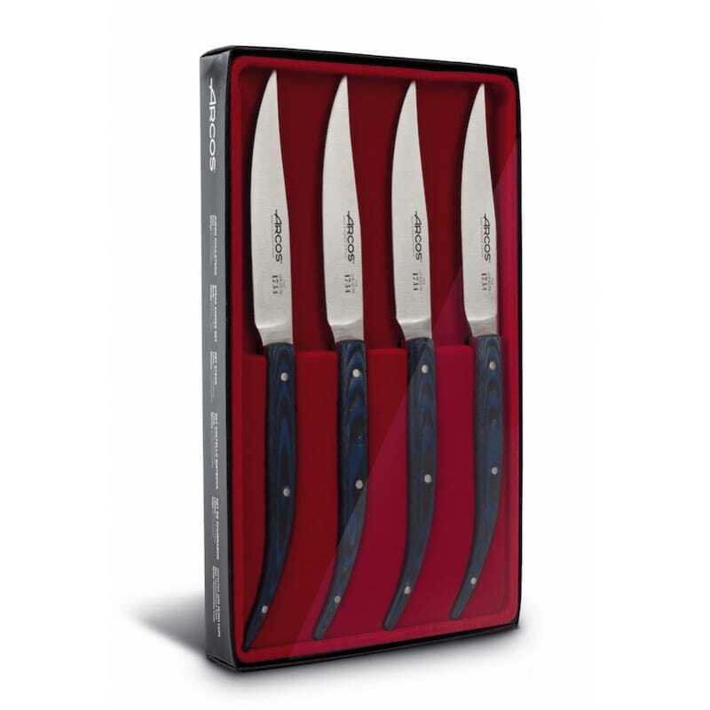 Steak Knife Set 11 cm Black Micarta