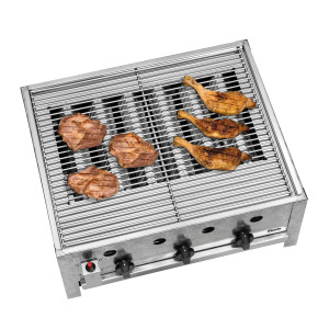 Außen-Tischgrill - Gas-Kombination