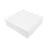 Weiße Karton Konditoreischachtel - 29 x 29 cm - Packung mit 50 - FourniResto
