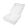 Weiße Karton Konditoreischachtel - 29 x 29 cm - Packung mit 50 - FourniResto
