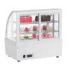 Weiße Kühlvitrine für Theken - 2 Regale - 100 L - Polar