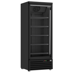 Schwarzer belüfteter Gefrierschrank - 600 L