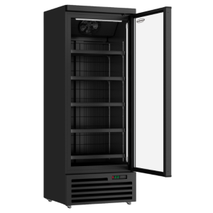Schwarzer belüfteter Gefrierschrank - 600 L