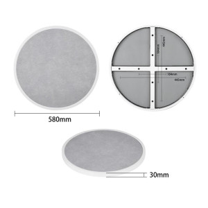 Plateau De Table Rond Verre Trempé - Ø 580mm - Bolero