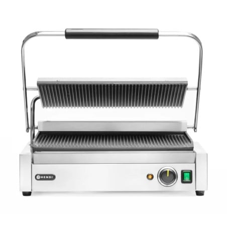 Grill de Contact Panini XL - Grooved Plate - HENDI