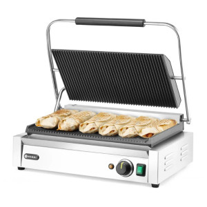 Grillkontakt Panini XL - Gerillte Platte - HENDI