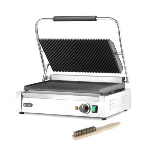 Grillkontakt Panini XL - Gerillte Platte - HENDI