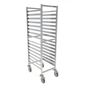 Bäckerei-Querwagen aus Edelstahl - 16 Ebenen - Mychef