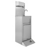 Foot-Operated Hand Wash with Bin, Soap and Paper Dispenser - Dynasteel