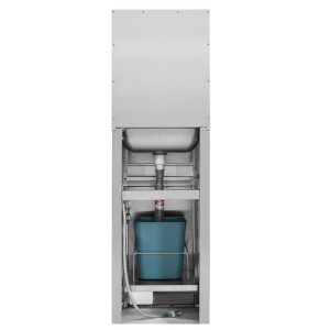 Foot-Operated Hand Wash with Bin, Soap and Paper Dispenser - Dynasteel