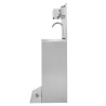 Foot-Operated Hand Wash with Bin, Soap and Paper Dispenser - Dynasteel