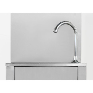 Foot-Operated Hand Wash with Bin, Soap and Paper Dispenser - Dynasteel
