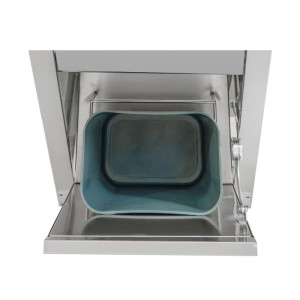 Foot-Operated Hand Wash with Bin, Soap and Paper Dispenser - Dynasteel