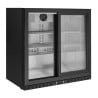 Compact Back Bar Refrigerator 2 Glass Doors for restaurant, bar, brasserie)