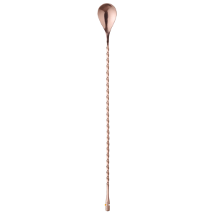 Kupferner Cocktail-Löffel - L 385 mm