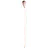 Kupferner Cocktail-Löffel - L 385 mm
