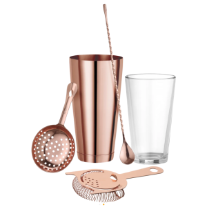 Kupferner Cocktail-Löffel - L 385 mm