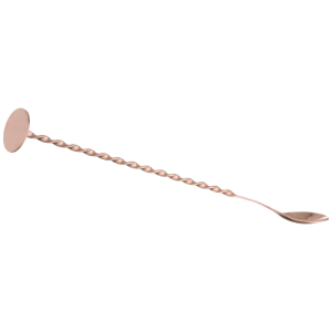 Cocktail-Löffel mit Kupferstößel - 280 mm