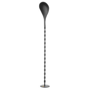 Cocktail-Löffel mit Stößel in Schwarz - 280 mm