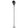 Cocktail-Löffel mit Stößel in Schwarz - 280 mm