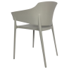 Lorenzo Café Graue Sessel - Set von 2