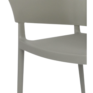 Lorenzo Café Graue Sessel - Set von 2