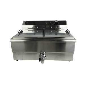 Professionelle Fritteuse mit Ablasshahn - 25 L - CombiSteel