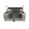 Professionelle Fritteuse mit Ablasshahn - 25 L - CombiSteel