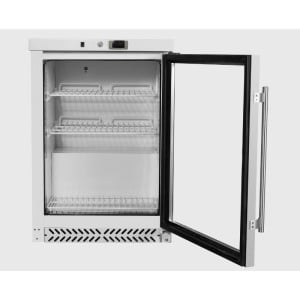 Mini-Kühlschrank mit Glastür 170 L 0/+8 °C - Dynasteel