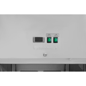 Positive Glas-Kühlschrank 650 L Umluftkühlung