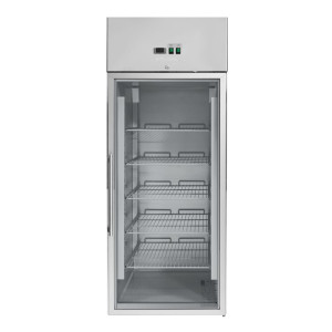 Positive Glass Door Refrigerated Cabinet 650 L Ventilated Cooling