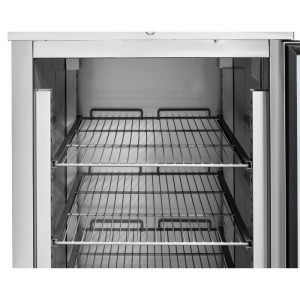 Positive Glas-Kühlschrank 650 L Umluftkühlung