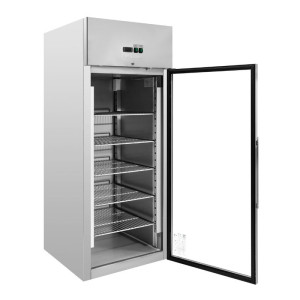 Positive Glass Door Refrigerated Cabinet 650 L Ventilated Cooling