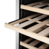 Weinkeller Bi-Zone Serie G Edelstahl 450L - Polar