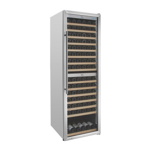 Weinkeller Bi-Zone Serie G Edelstahl 450L - Polar