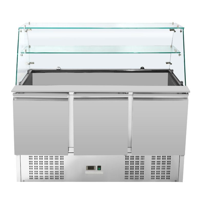 Saladette Réfrigérée 3 Portes - 368 L - Dynasteel Saladette Réfrigérée 3 Portes - 368 L - Dynasteel