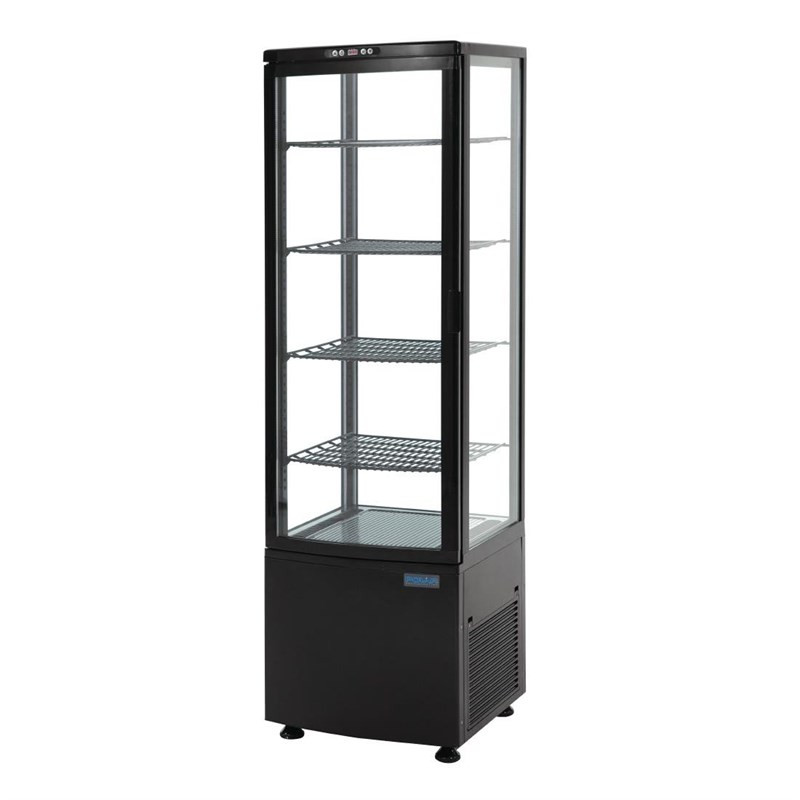 Kühlvitrine - Gebogene Tür - Schwarze Serie C 235 L Kühlvitrine - Gebogene Tür - Schwarze Serie C 235 L