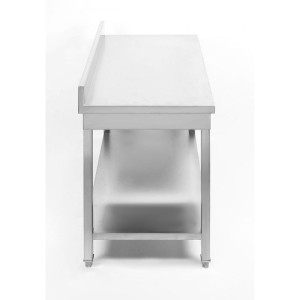 Tisch Edelstahl Rückwand Regal Dynasteel Robust und Praktisch