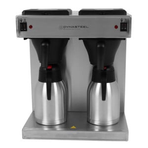Professionelle Doppelkaffeemaschine 2 x 2 L - Dynasteel