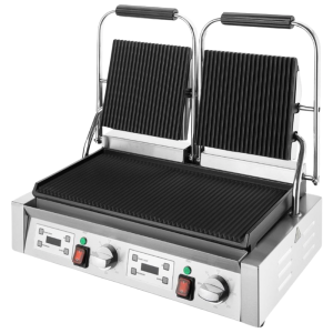Doppel-Kontaktgrill Gerillte Platten - Buffalo